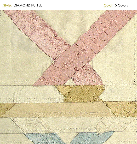 Diamond_Ruffle fabric collection cover - Catania Silks