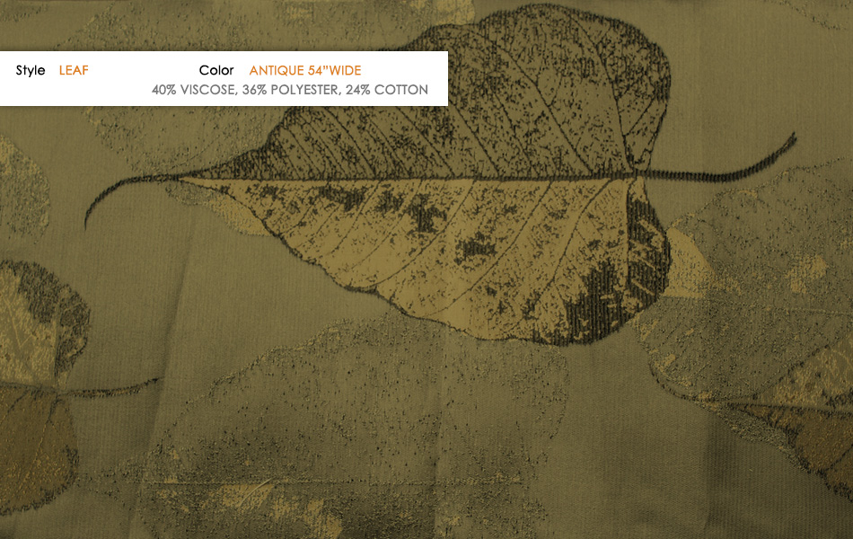 LEAF fabric collection cover - Catania Silks
