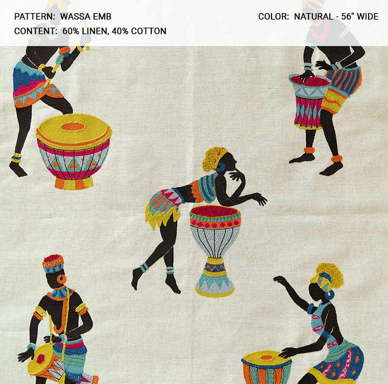 WASSA fabric collection cover - Catania Silks