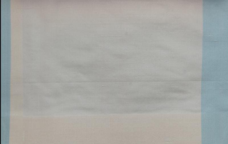 Dup 101 Stripes fabric in Silk Dup Stripes Blue Cream Stripe - Catania Silks