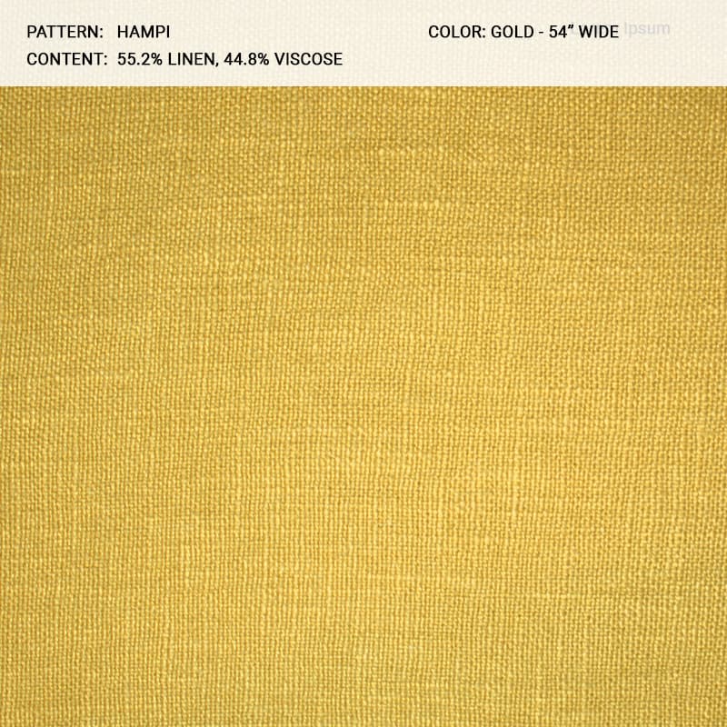 HAMPI fabric in Gold - Catania Silks