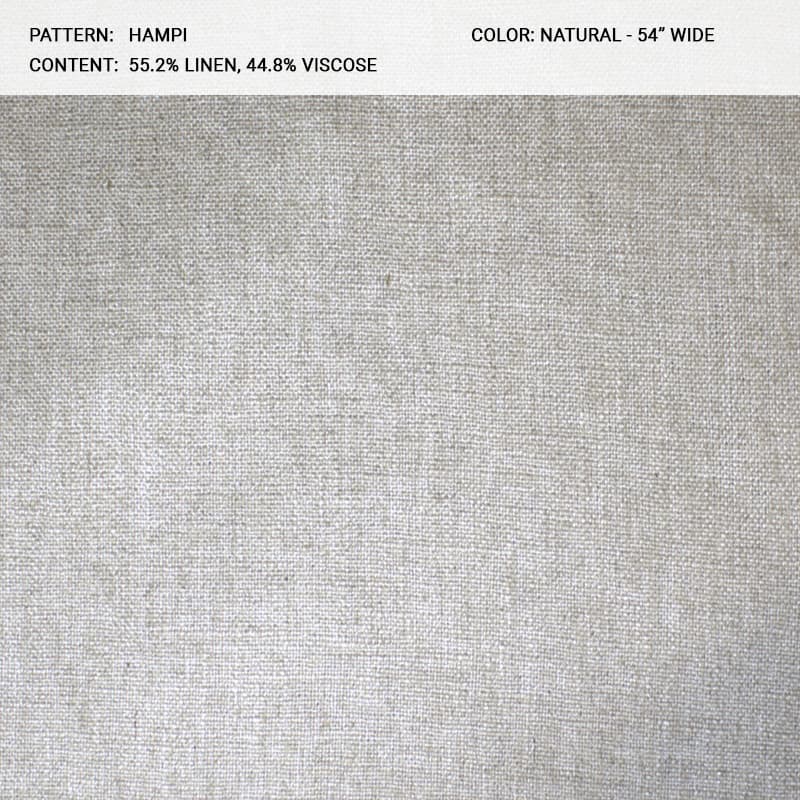 HAMPI fabric in Natural - Catania Silks