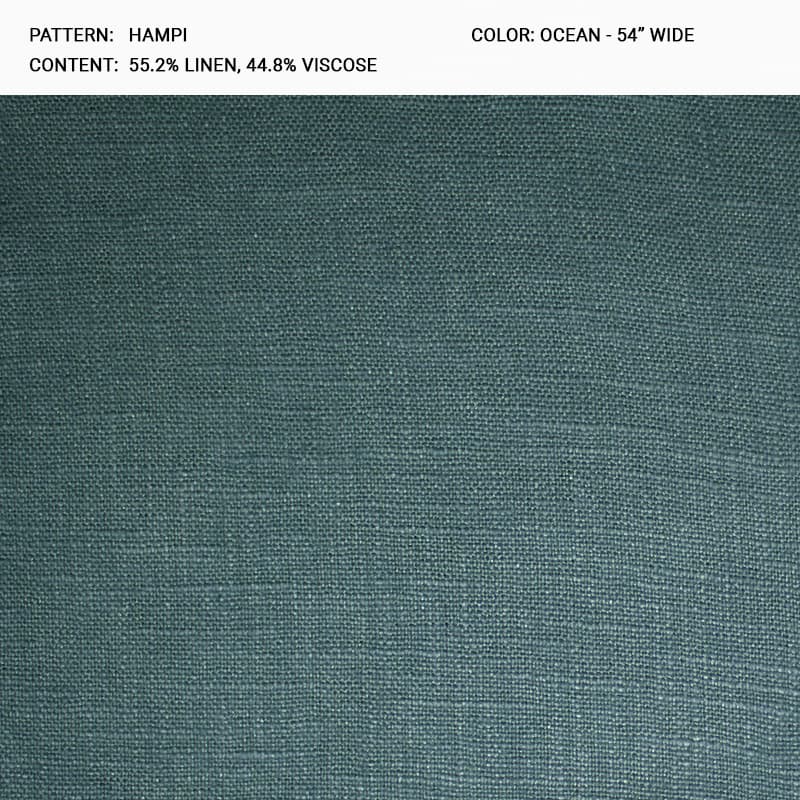 HAMPI fabric in Ocean - Catania Silks