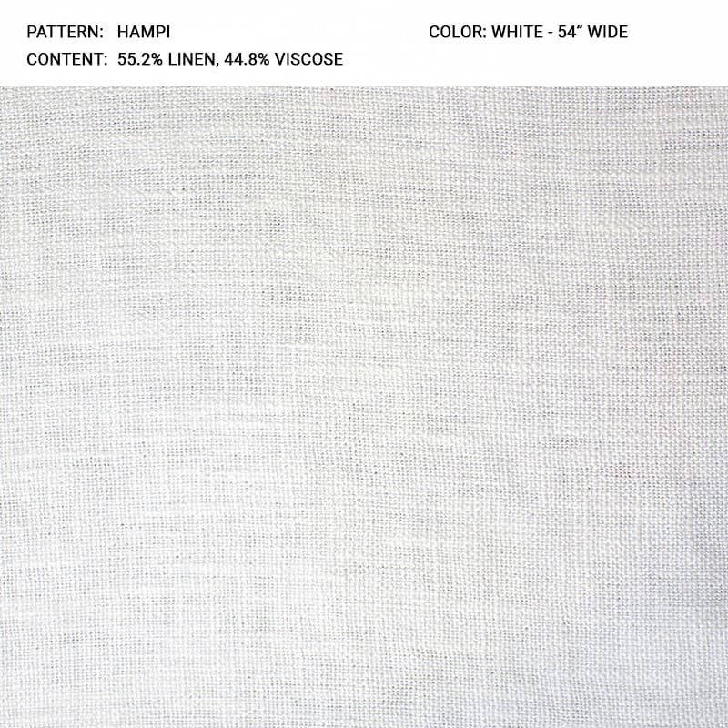 HAMPI fabric in White - Catania Silks