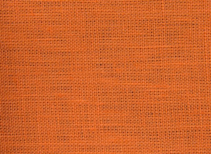 LINEN SOLIDS fabric in Florenza Orange - Catania Silks