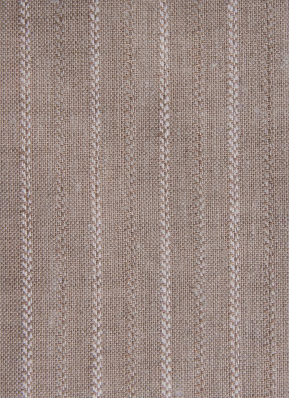 LINEN STRIPE fabric in Sand Stripe - Catania Silks