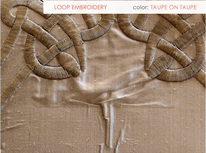 LOOP EMBROIDERY fabric in Emb - Catania Silks