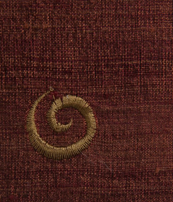 MINI SWIRLS fabric in Silk Mini Swirls Mercury A - Catania Silks