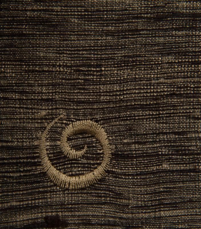 MINI SWIRLS fabric in Silk Mini Swirls Pluto A - Catania Silks