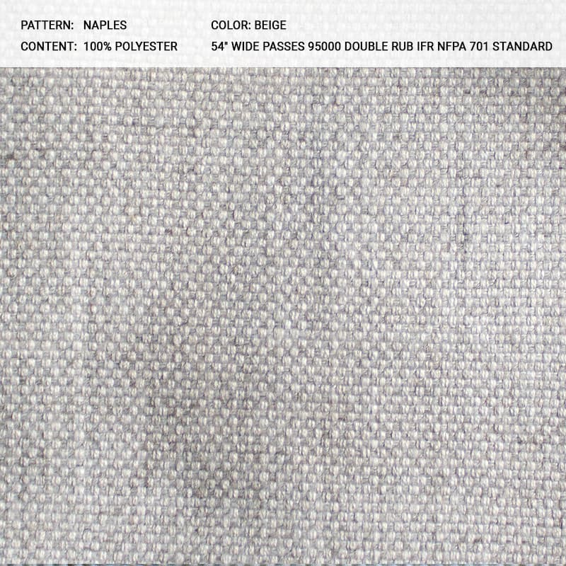 NAPLES fabric in Beige - Catania Silks