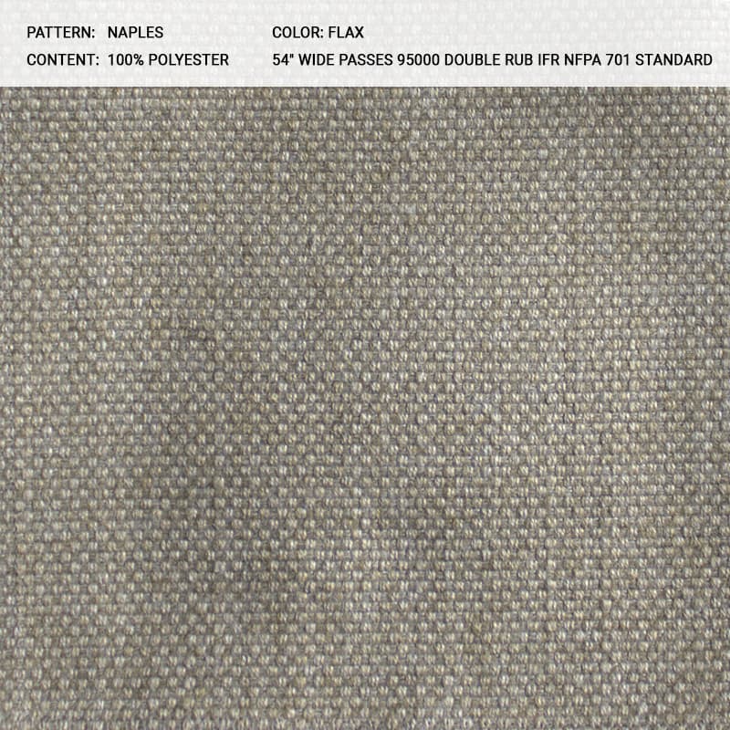 NAPLES fabric in Flax - Catania Silks