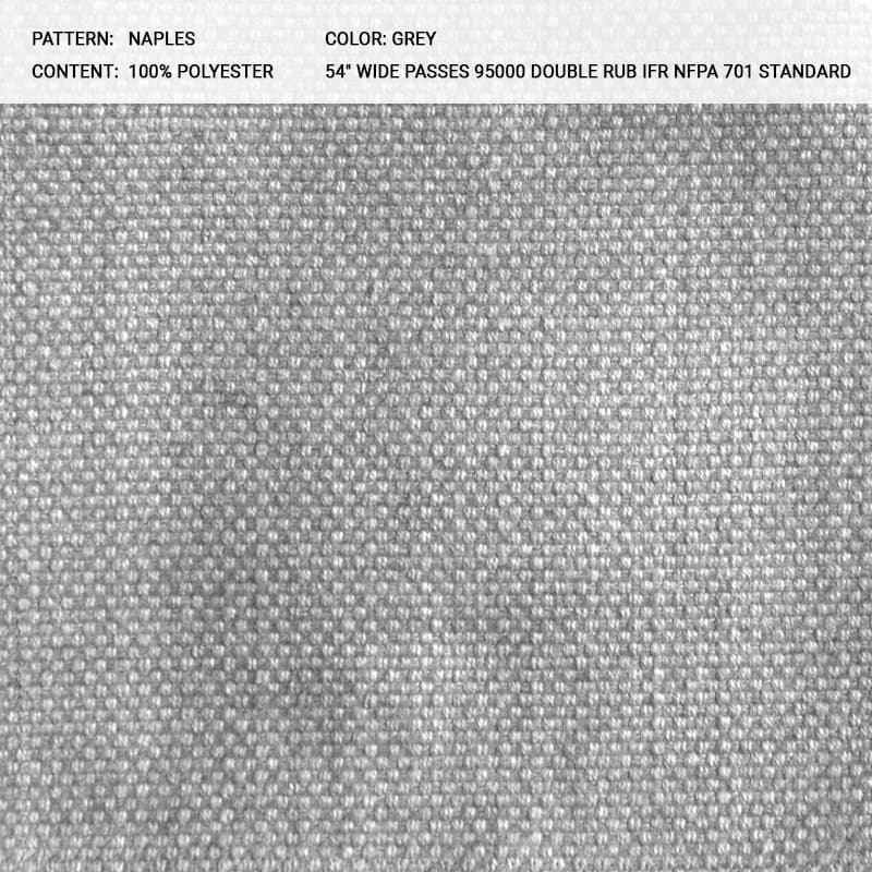 NAPLES fabric in Grey - Catania Silks