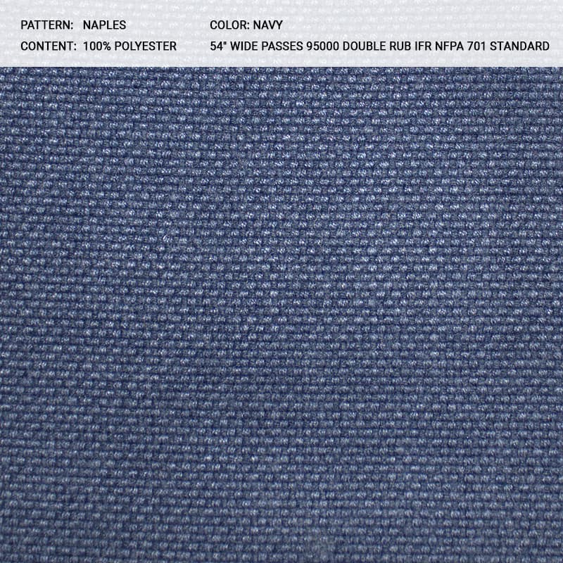 NAPLES fabric in Navy - Catania Silks