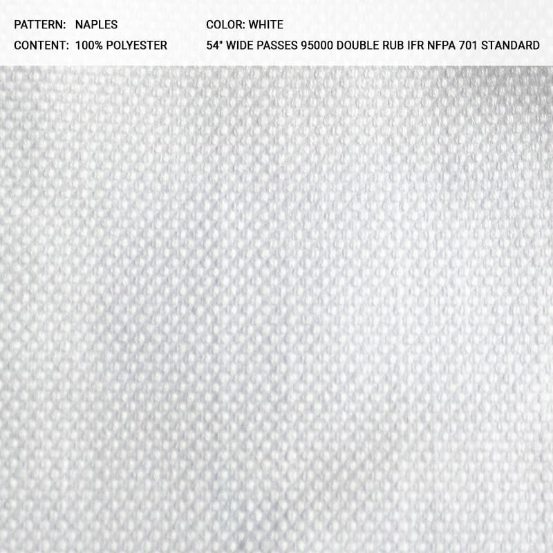 NAPLES fabric in White - Catania Silks