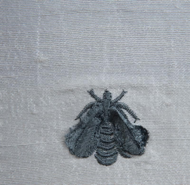 NAPOLEON BEES fabric in Napolean Bees Blue Moon - Catania Silks