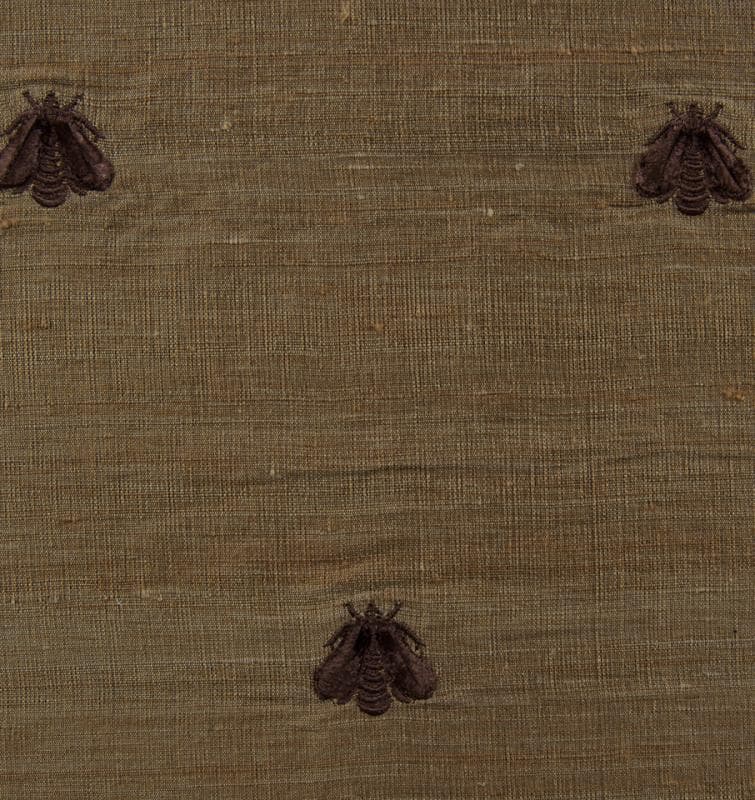 NAPOLEON BEES fabric in Napolean Bees Mocha Venus - Catania Silks
