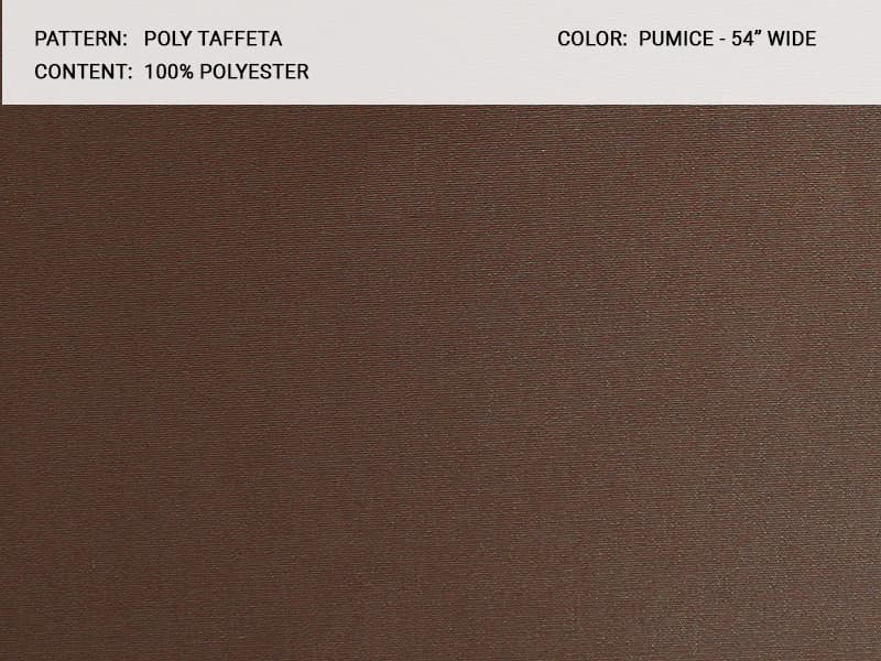 POLY TAFETTA fabric in Taffeta Pumice - Catania Silks