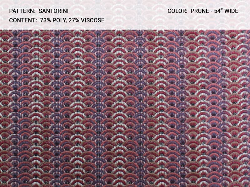 SANTARONI fabric in Santorini Prune - Catania Silks