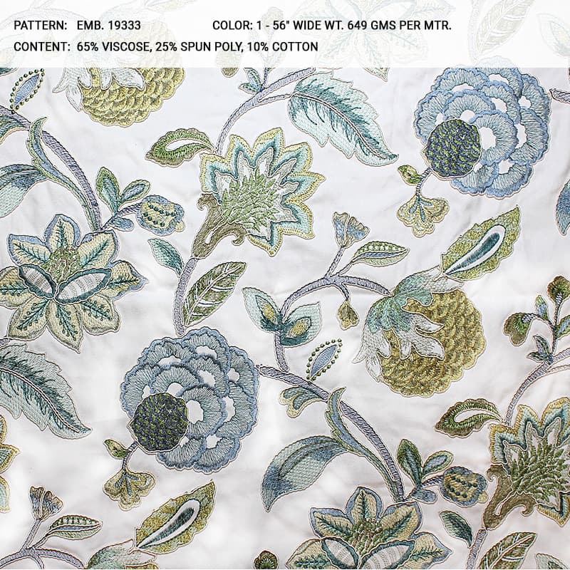 emb 19333 fabric - Catania Silks